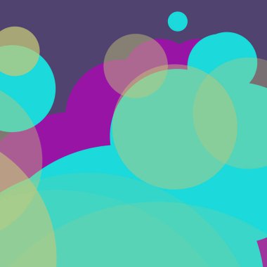 En az renkli arkaplan basit soyut daireler baloncuk iş deseni tasarımı
