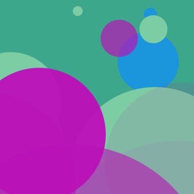 En az renkli arkaplan basit soyut daireler baloncuk iş deseni tasarımı