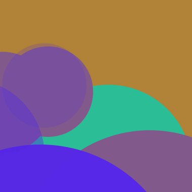 Renkli arkaplan, basit soyut daireler, kabarcık iş deseni tasarımı