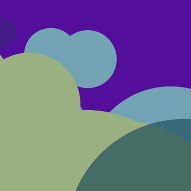 Renkli arkaplan, basit soyut daireler, kabarcık iş deseni tasarımı