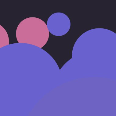 Renkli arkaplan, basit soyut daireler, kabarcık iş deseni tasarımı