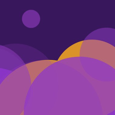 Renkli arkaplan, basit soyut daireler, kabarcık iş deseni tasarımı