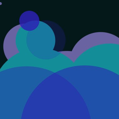 Renkli arkaplan, basit soyut daireler, kabarcık iş deseni tasarımı