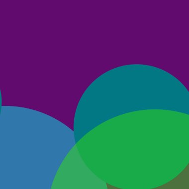 Renkli arkaplan, basit soyut daireler, kabarcık iş deseni tasarımı