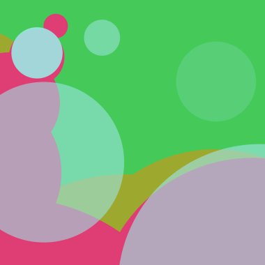 Renkli arkaplan, basit soyut daireler, kabarcık iş deseni tasarımı