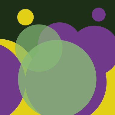 Renkli arkaplan, basit soyut daireler, kabarcık iş deseni tasarımı