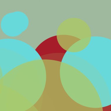 Renkli, yaratıcı, basit, soyut yuvarlak, baloncuk iş arka planı tasarımı