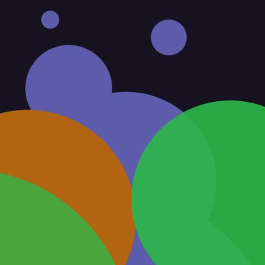 Renkli lekeli basit soyut daireler baloncuk iş arkaplan tasarımı