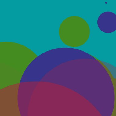 Renkli düz damla basit soyut daireler kabarcık iş arka plan tasarımı