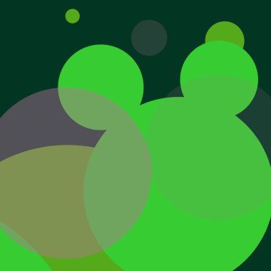 Renkli düz, basit, soyut daireler, kabarcık iş arka planı tasarımı