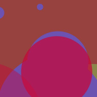 Renkli düz, basit, soyut daireler, kabarcık iş arka planı tasarımı