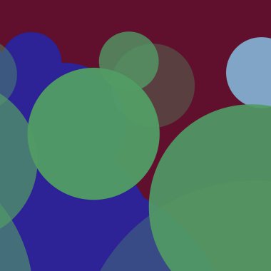 Renkli düz, basit, soyut daireler, kabarcık iş arka planı tasarımı