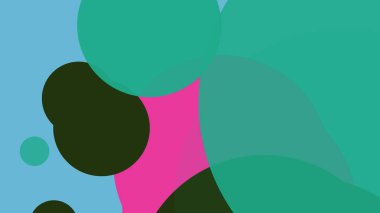 Renkli basit soyut daireler baloncuk iş arka plan tasarımı