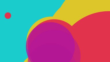 Renkli basit soyut daireler baloncuk iş arka plan tasarımı