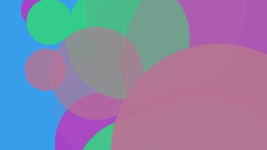 Renkli basit soyut daireler baloncuk iş arka plan tasarımı