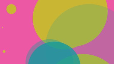 Renkli basit soyut daireler baloncuk iş arka plan tasarımı