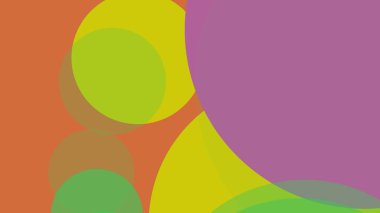 Renkli basit soyut daireler baloncuk iş arka plan tasarımı