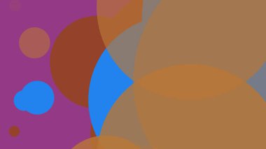 Renkli basit soyut daireler baloncuk iş arka plan tasarımı