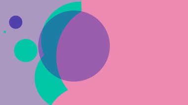 Renkli basit soyut daireler baloncuk iş arka plan tasarımı