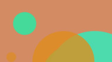 Renkli basit soyut daireler baloncuk iş arka plan tasarımı