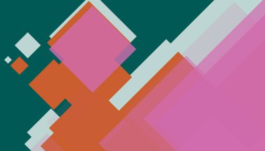 Renkli minimal basit soyut düz kare iş arkaplan deseni