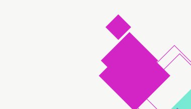 Temiz renkli minimal basit soyut düz kare iş arkaplan deseni beyaz arkaplan