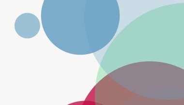 Basit soyut renkli çember arkaplan deseni tasarımı