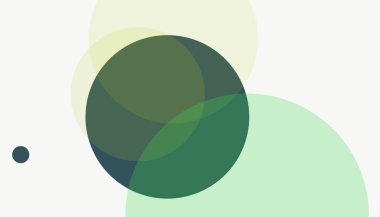 Basit soyut renkli çember arkaplan deseni tasarımı