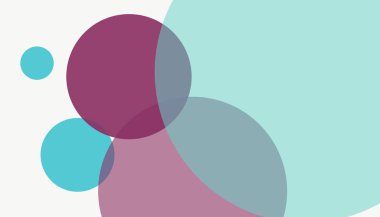 Basit soyut renkli çember arkaplan deseni tasarımı