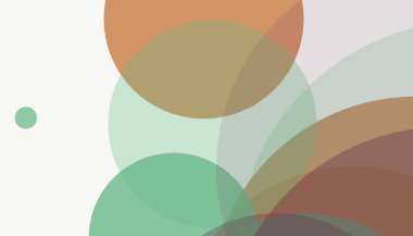 Basit soyut renkli çember arkaplan deseni tasarımı