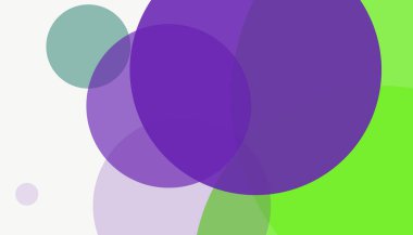 Basit soyut renkli çember arkaplan deseni tasarımı