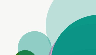 Basit soyut renkli çember arkaplan deseni tasarımı