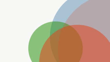 Basit soyut renkli çember arkaplan deseni tasarımı