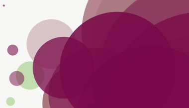 Beyaz arkaplan ile renkli, modern, soyut yuvarlak daireler.