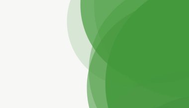 Beyaz arkaplan ile renkli, modern, soyut yuvarlak daireler.