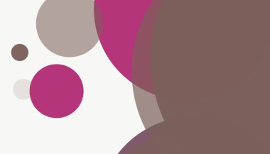 Beyaz arkaplan ile renkli, modern, soyut yuvarlak daireler.