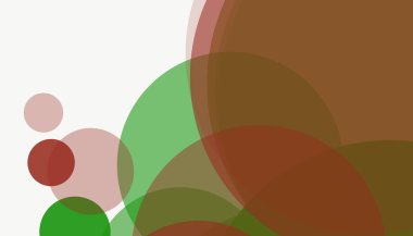 Beyaz arkaplan ile renkli, modern, soyut yuvarlak daireler.