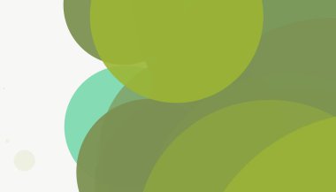 Beyaz arkaplan ile renkli, modern, soyut yuvarlak daireler.