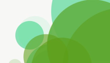 Beyaz arkaplan ile renkli, modern, soyut yuvarlak daireler.