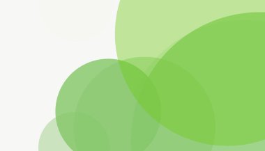 Beyaz arkaplan ile renkli, modern, soyut yuvarlak daireler.