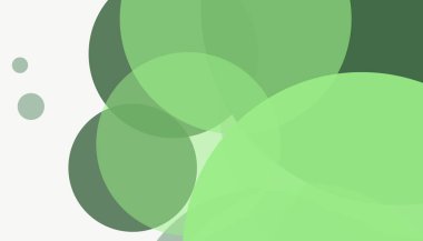 Beyaz arkaplan ile renkli, modern, soyut yuvarlak daireler.