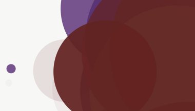 Beyaz arkaplan ile renkli, modern, soyut yuvarlak daireler.