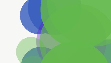 Beyaz arkaplan ile renkli, modern, soyut yuvarlak daireler.