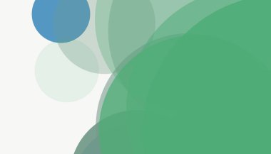 Beyaz arkaplan ile renkli, modern, soyut yuvarlak daireler.