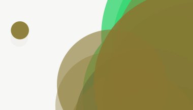 Beyaz arkaplan ile renkli, modern, soyut yuvarlak daireler.