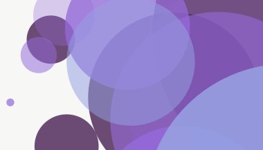 Beyaz arkaplan ile renkli, modern, soyut yuvarlak daireler.