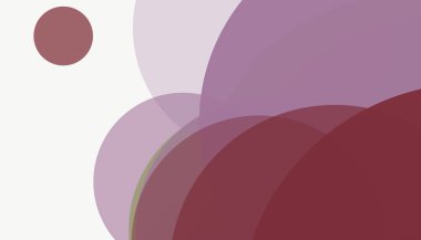 Beyaz arkaplan ile renkli, modern, soyut yuvarlak daireler.