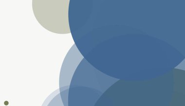 Beyaz arkaplan ile renkli, modern, soyut yuvarlak daireler.