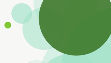 Beyaz arkaplan ile renkli, modern, soyut yuvarlak daireler.