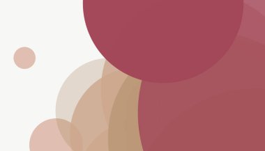 Beyaz arkaplan ile renkli, modern, soyut yuvarlak daireler.